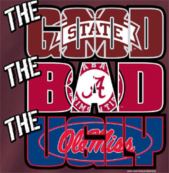 Mississippi State Bulldogs Football T-Shirts - The Good The Bad The Ugly